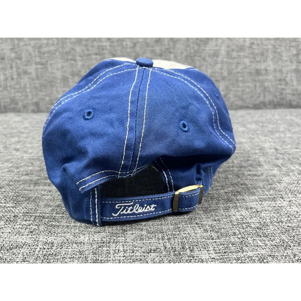 Titleist Texas Rangers 47 Brand Hat Blue White Adjustable Strapback Golf Cap
